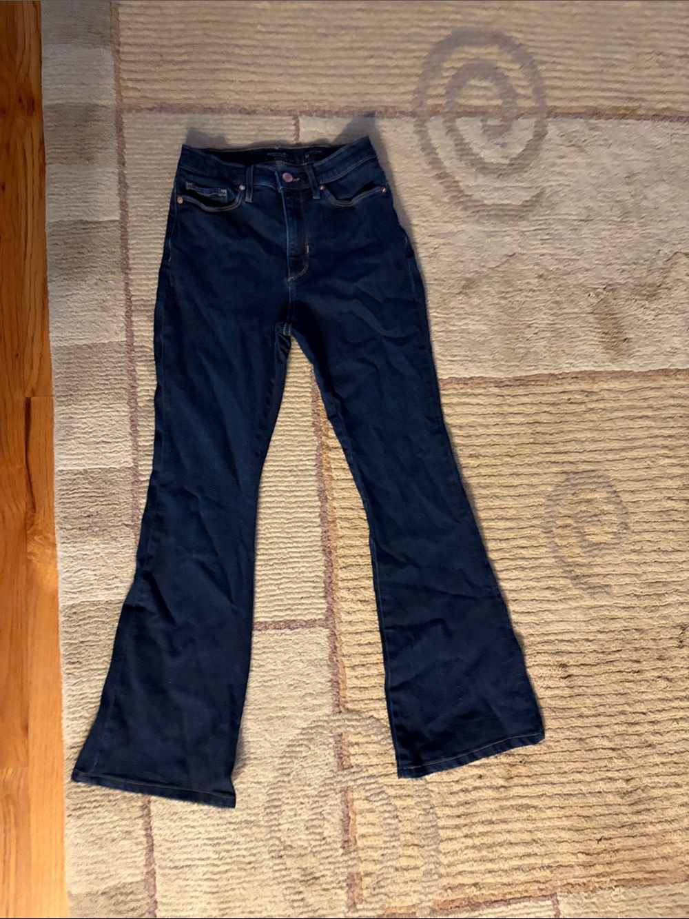 Banana Republic Dark Blue Flare Jeans - High Rise